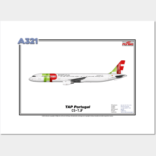 Airbus A321 - TAP Portugal (Art Print) Posters and Art